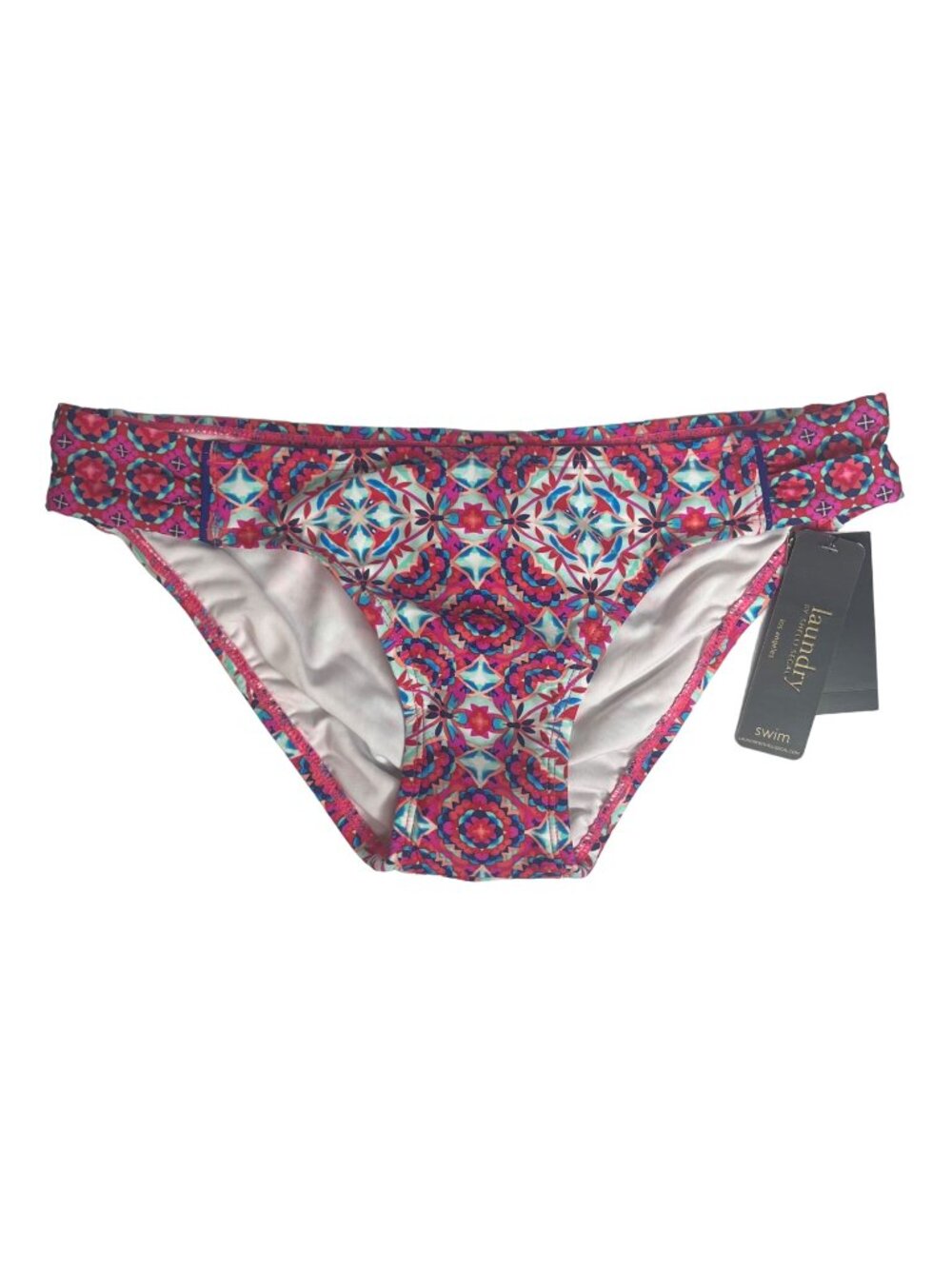 Laundry by Shelli Segal Bikini Bottom Womens XS Foxy Pink New Pool Summer